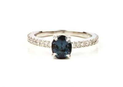 Just off the bench – NSW Sapphire and lab diamond ring